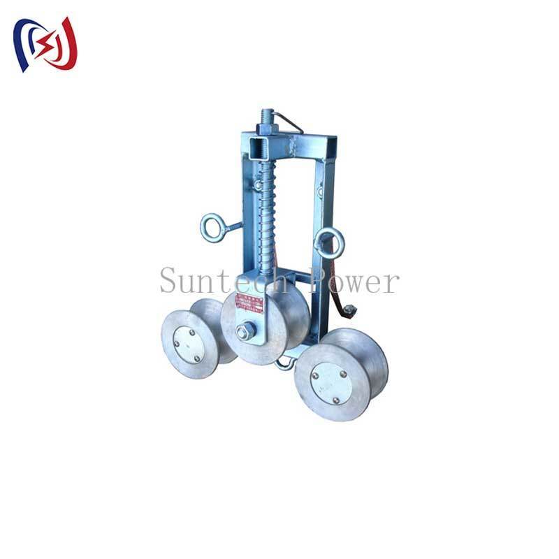100A Grounding Block: Triple Sheave Conductor Stringing Pulley for Induced Electricity Removal