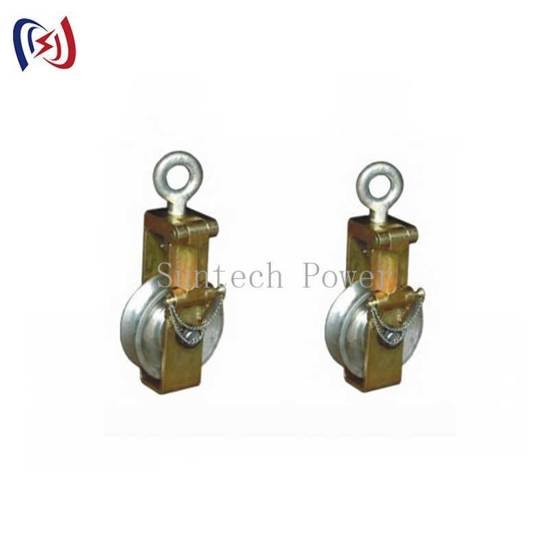 80KN Ending Block: Heavy-Duty Terminal Conductor Stringing Block with Open Side Plate