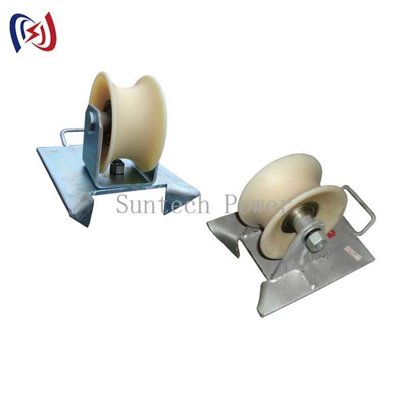Cable Pithead Roller with 10-20KN Rated Load for 80-160mm Cable Diameter in Manhole Entry Applications