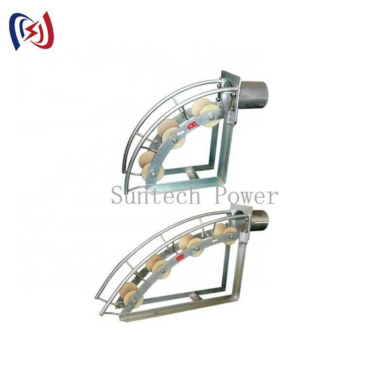 Cable Entrance Protection Roller with 80-200mm Tube Diameter Reduces Pulling Tension and Prevents Cable Jacket Damage