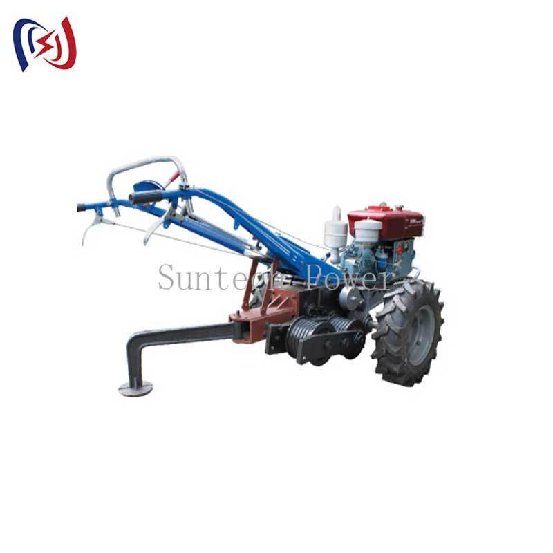 3 Ton Pulling Force PTO Driven Walking Tractor Winch 15HP Tractor Driven Winch for Slope Farming