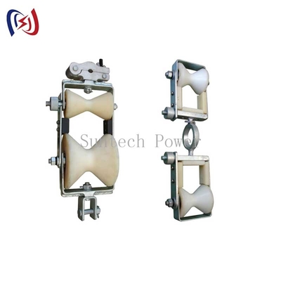 Exchanging Overhead Grounding Wire Opgw Stringing Double Sheave Block